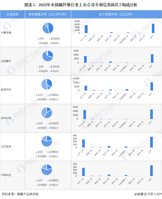 【最全】2024年中国碳纤维行业上市公司市场竞争格局分析 四大方面进行全方位对比(图2)