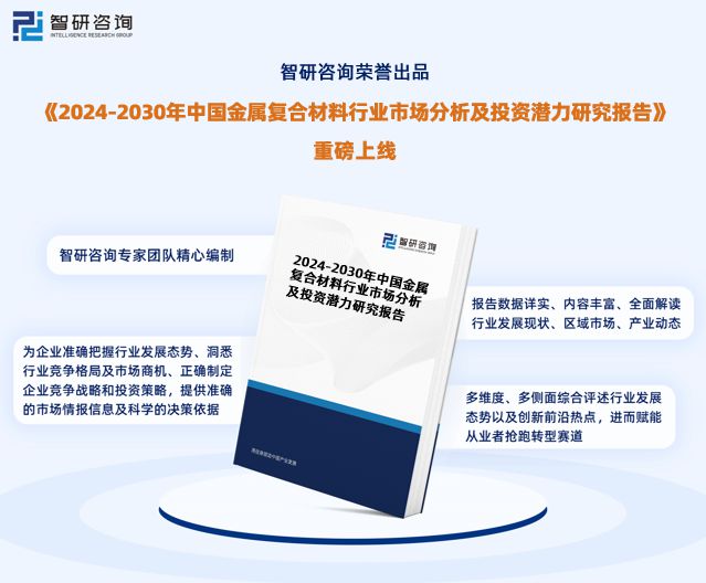 智研咨询发布:2024年中国金属复合材料行业市场深度分析报告(图1) 智研咨询发布:2024年中国金属复合材料行业市场深度分析报告(图1)